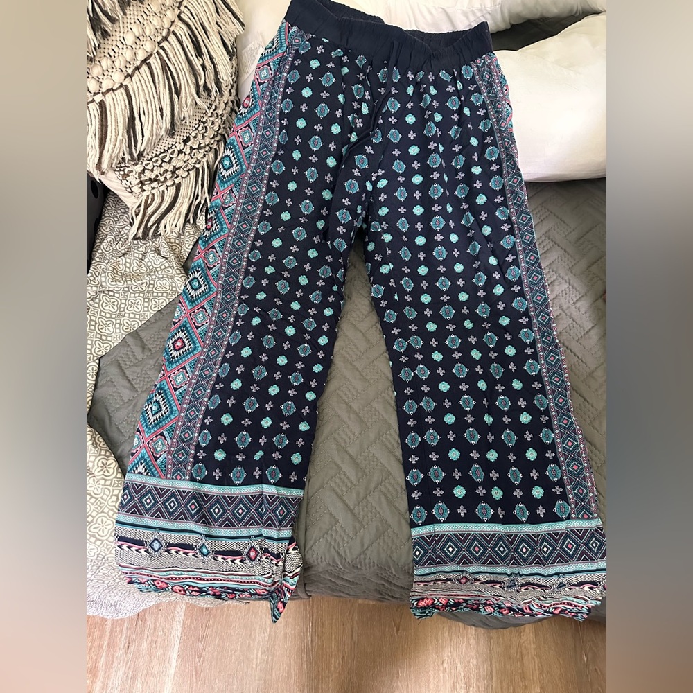 BeBop Denim Star Pattern Pants